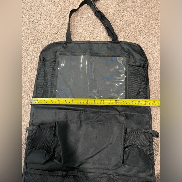 Multi-Pockets Black Car Back Seat Organizer - Picture 3 of 5